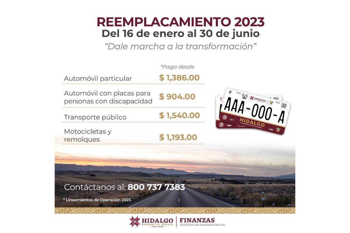 Arranca Programa De Reemplacamiento En Hidalgo