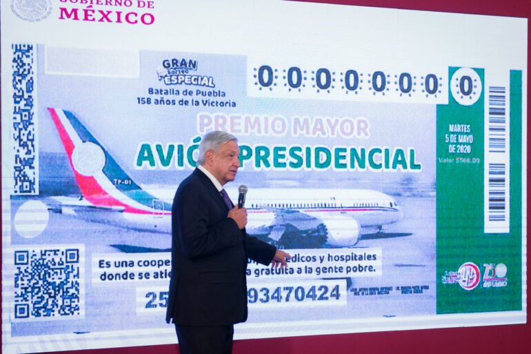 ingresos lotería nacional avión presidencial