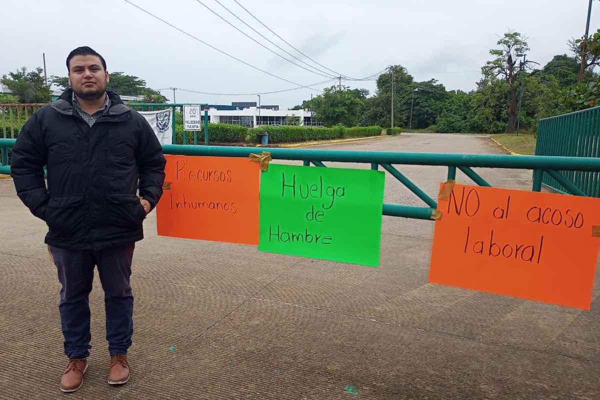 trabajador-politecnica-inicia-huelga-hambre-huejutla
